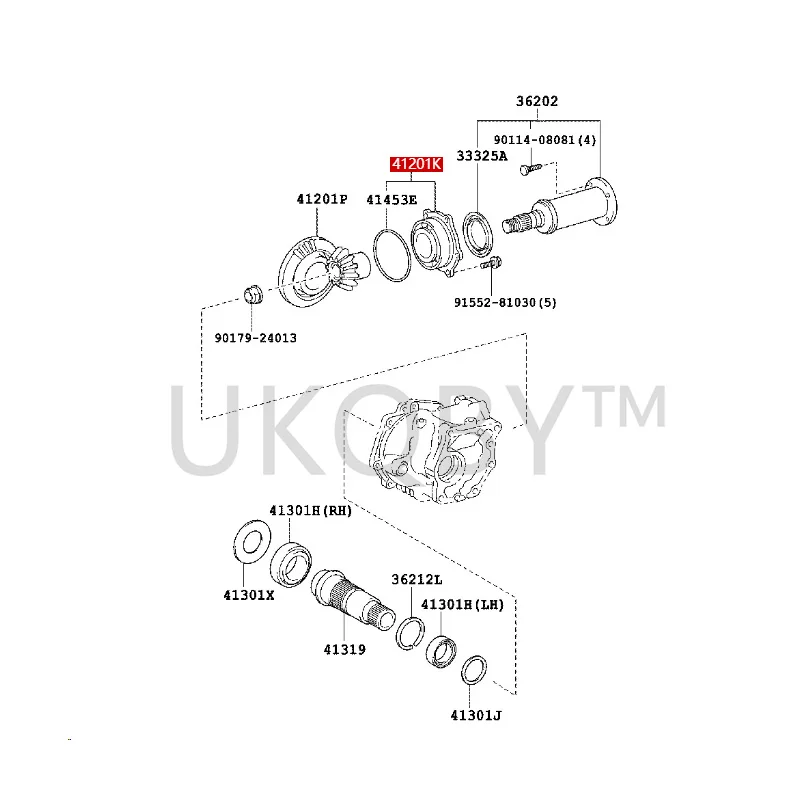 3332552010 To yo ta RAV4 RAV4 proudly released Dust cover (for transfer case rear output shaft)