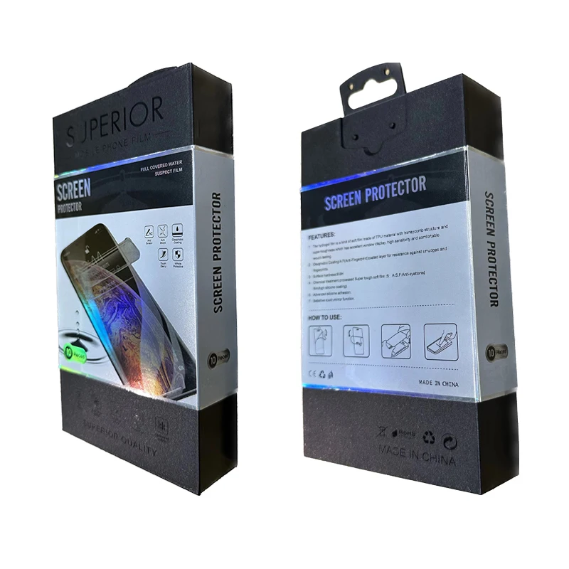 Super Protective Gift Box For AAPLE iphone Samsung Galaxy XIAOMI Mi Redmi POCO Screen Protector Case Hard Box Phone Accessories