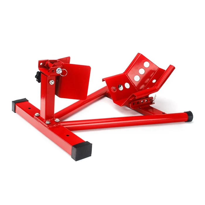 Motorcycle Stands Front Tyre Tire Wheel Chock Self Locking Fits Most 15