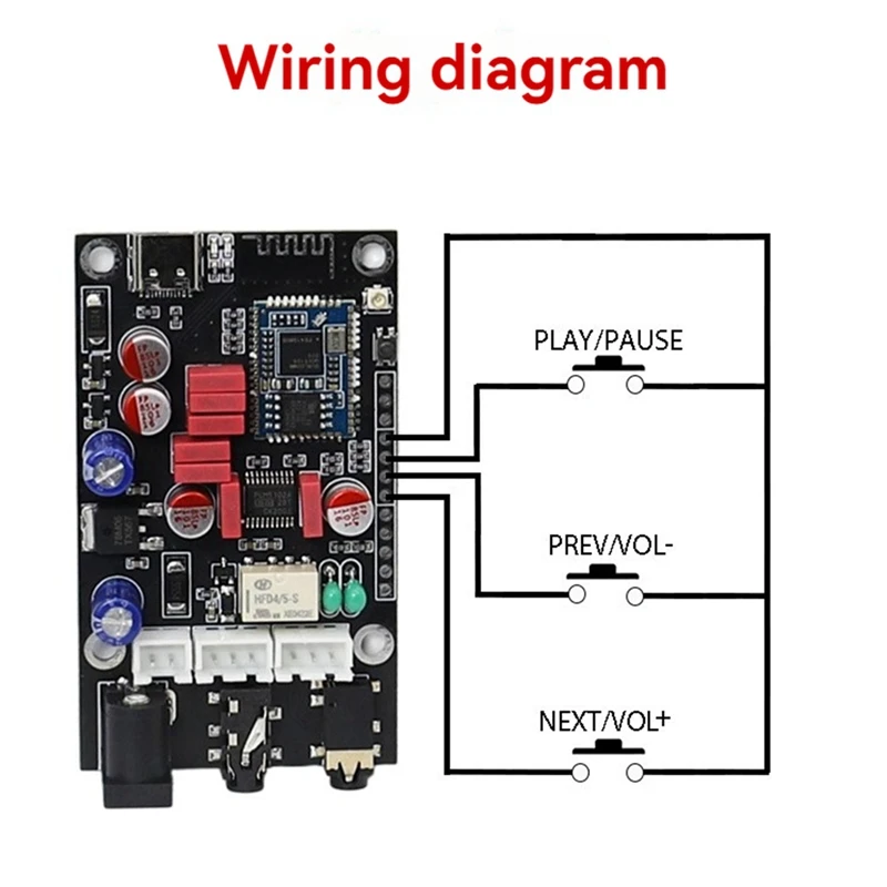 QCC5125 Bluetooth 5.1 Decoder Board Fever-Grade Decoding Board  APTX LDAC Lossless HIFI HD Sound Quality