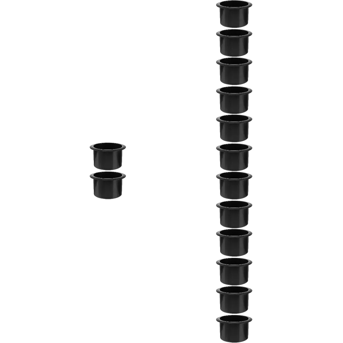 

7pcs 7 Pieces Car Cup Holder Insert Replacement Holders for Recliner Inserts Black Chair