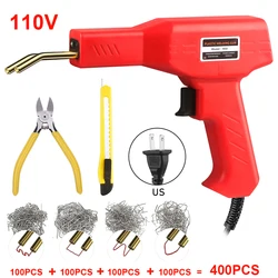 110V US Hot Stapler Plastic Welding Machine Bumper Repair Kit Soldering Iron For Plastic Repair Car Bumper Repair Welding Gun