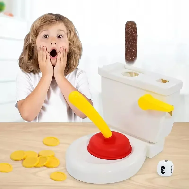 

New Funny Toilet Trick Toy party game decompression board games Flushing the toilet for kids friends family game birthday gifts