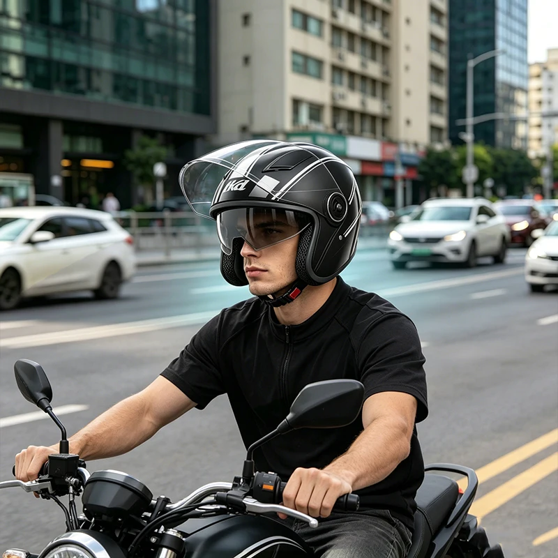 retro-motorcycle-helmet-with-dual-lenses-suitable-for-both-men-and-women-also-serves-as-an-electric-vehicle-safety-helmet