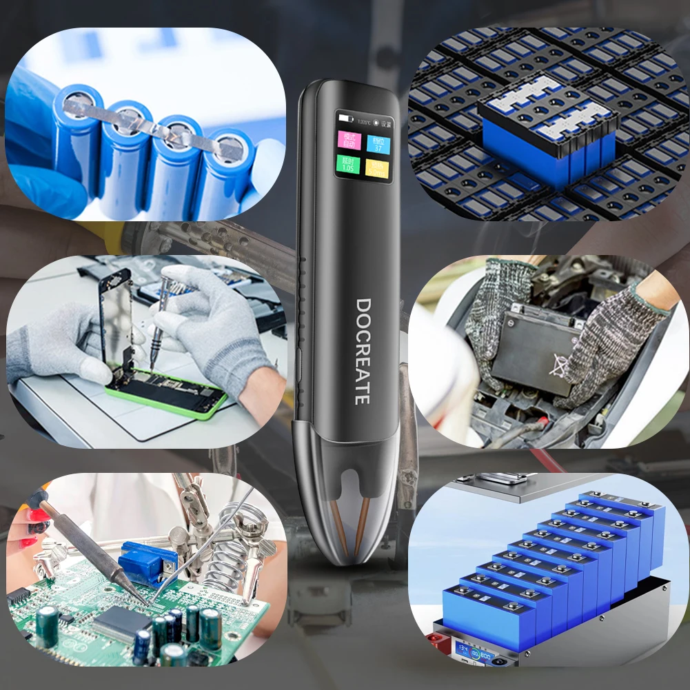 バッテリースポット溶接機-99-ギア調整可能なハンドヘルドスポット溶接機自動手動モード-13-インチカラースクリーン-18650-バッテリー用