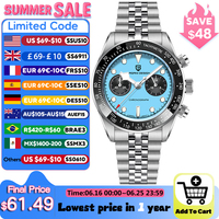 2025 New PAGANI DESIGN BB Flamingo Chronograph Luxury Sports Quartz Watch Men Sapphire mirror 100M Waterproof Fashion Wristwatch