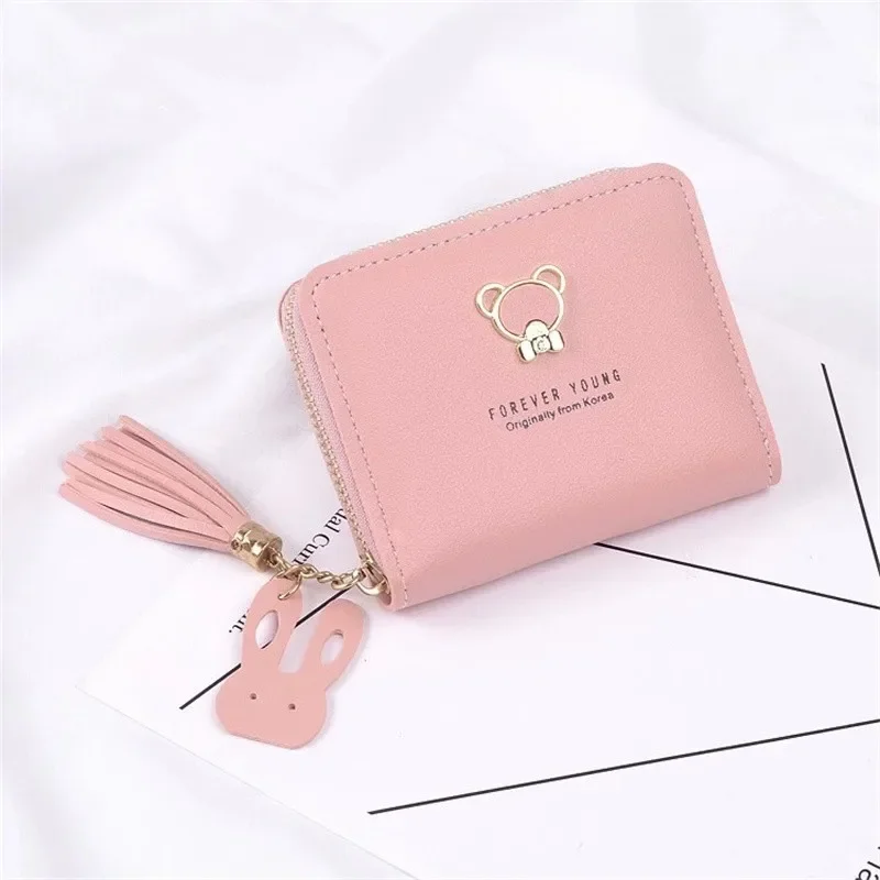 

The Best Gift Women's Small Wallet Fashion Short Coin Purse Card Holder Newest Small Ladies Wallet Female Bag