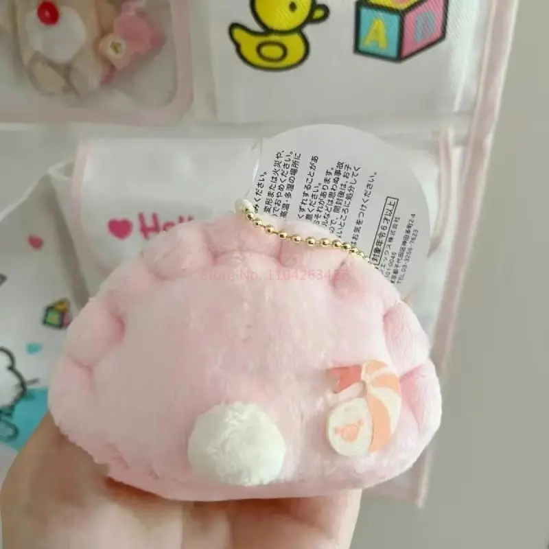 Nuevo Kawaii Rilakkuma mochila colgante de juguete de peluche Dumpling Anime muñeca de dibujos animados llavero periférico creativo niños regalo de Navidad