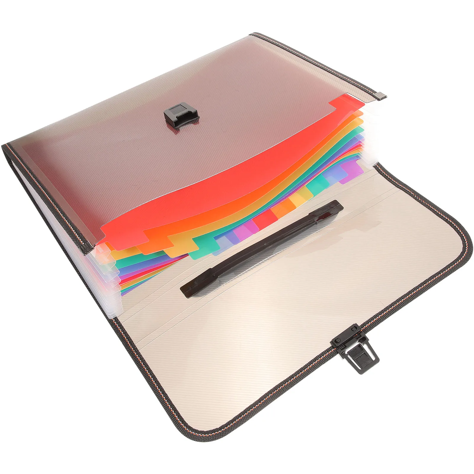 

Portable Manager PP Multi Pocket Folder Large Capacity Accordion Organizer Desktop Storage File Folder Lightweight for A4