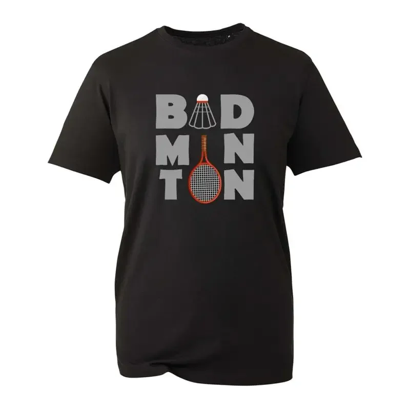T-shirt de badminton avec slogan « Evolution Of Player Lover »