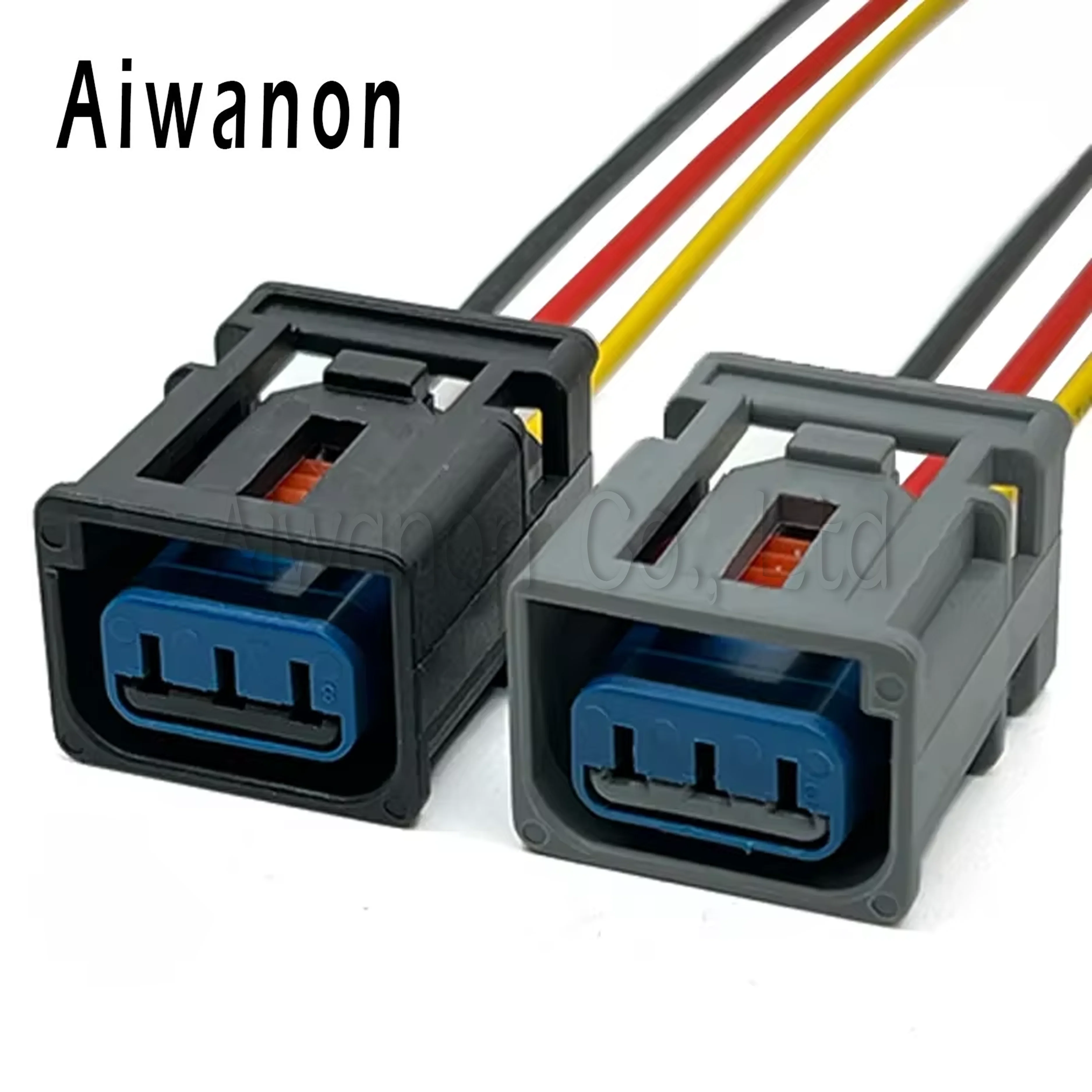 1 Juego de conectores de Cable eléctrico de alto voltaje de bobina de encendido de coche de 3 pines enchufe de arnés de cables hembra 1W7T-14A464-MA para Ford Honda