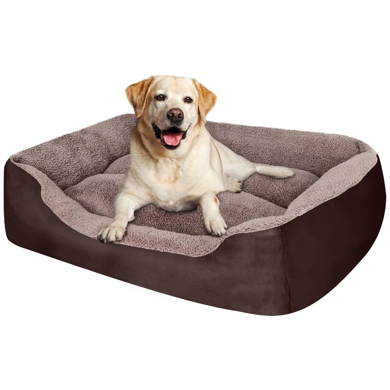 Hund Katze Schlaf bett Nest warme Winter liege halb geschlossene Matte quadratisches Kissen wasch bar Zwinger Haustier Welpen Zubehör liefert