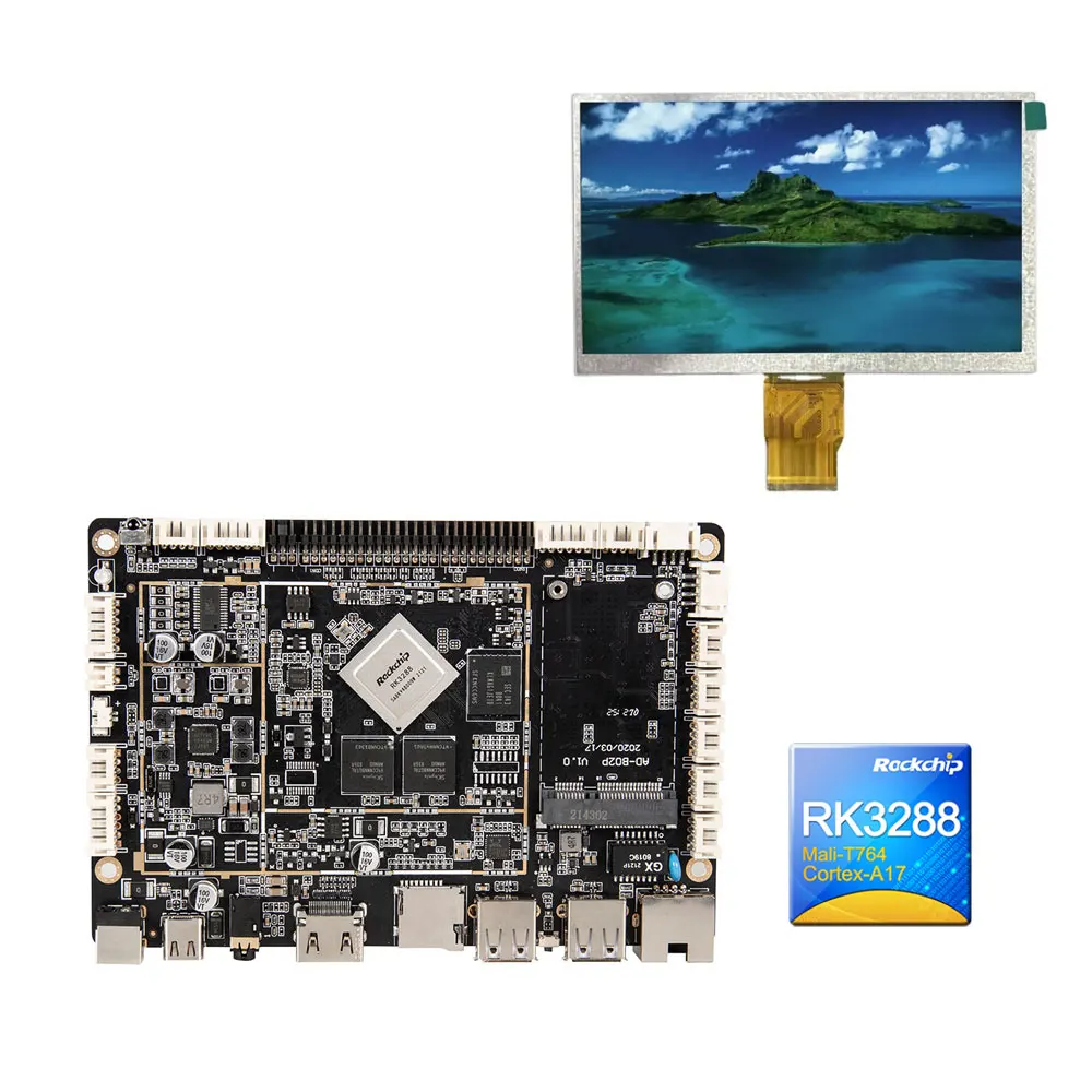 

RK3288 PCBA Development Board ARM Cortex-A17 Powered Motherboard For Advanced Embedded Systems
