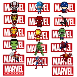 Disney Marvel superhero Spiderman Thor Iron Man hulk Cartoon Iron on Heat Transfer Patches Stickers Clothes Accessories Kid Gift