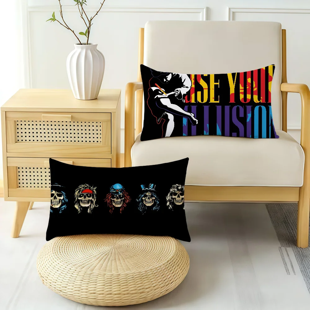 Rock Band G-Guns N R-Roses cushion cover Hit Product Home Sofa living Room Double-sided Soft Decorative Pillow Cover