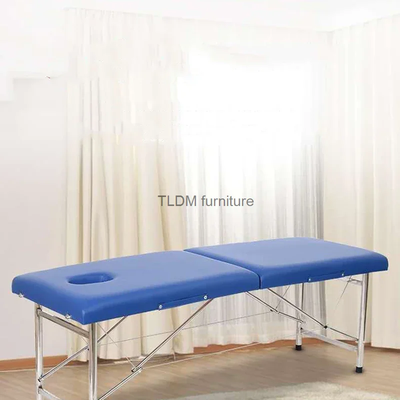 Facial Beauty Massage Bed Lash Medical Outdoor Salon Tattoo Massage Bed Folding Luxury Spa Lit Massages Salon Furniture SR50MB