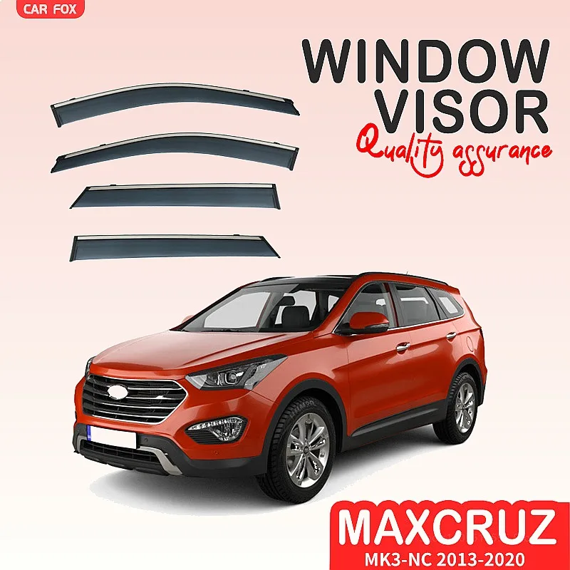 

For Hyundai Maxcruz 2013-2020 Car Window Visor Rain Sun Shade Side Awning Windshield Shelter Accessories