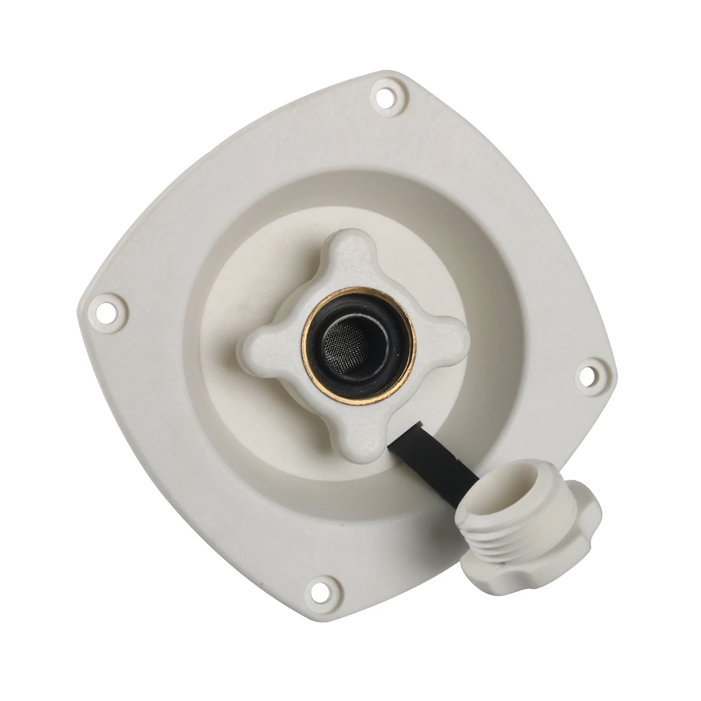 ​RV Water Filler Tank Lid RV Water Filler Yacht Swivel with Lid Stop (with screws)