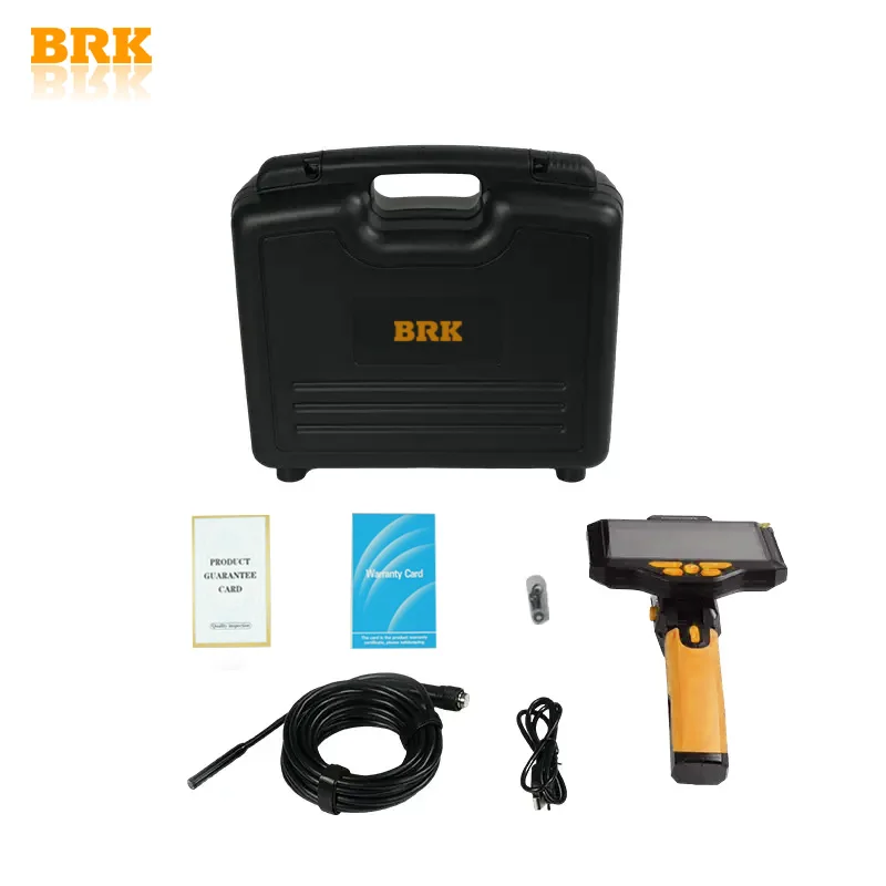 BRK-28 High-Definition Three-Camera Industrial Endoscope with Large LCD Screen for Automotive Repair and Pipeline Inspection