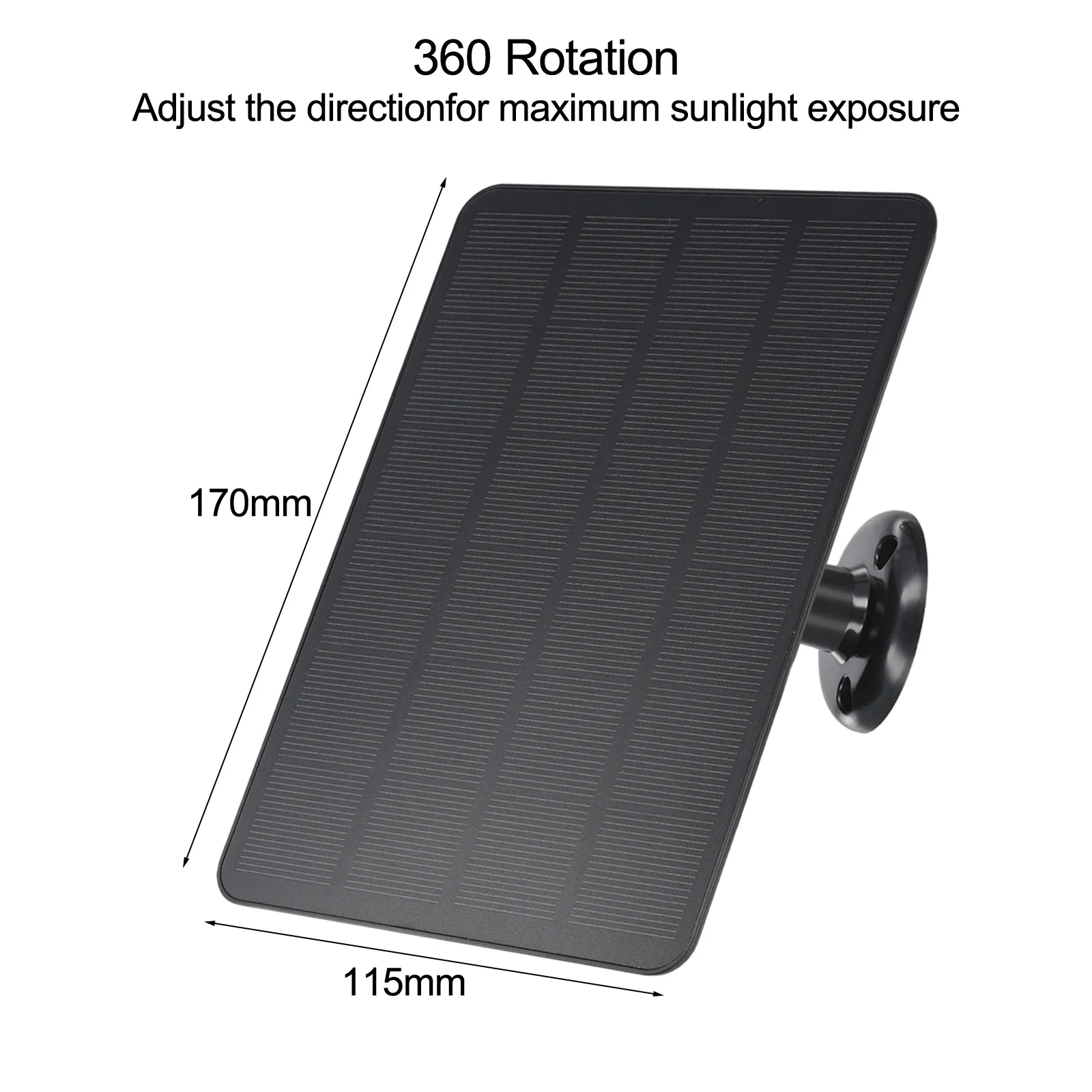 4W Solar Panel for Blink Camera Outdoor Use Comes with 9 84ft Cable and Adjustable Mount for Optimal Sunlight Capture