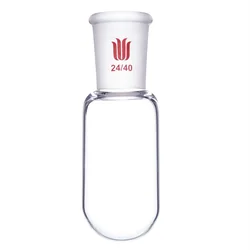 SYNTHWARE Test tube with ground joint, Heavy wall, 5mL 10mL 25mL 50mL 100mL, Borosilicate glass flask, T89