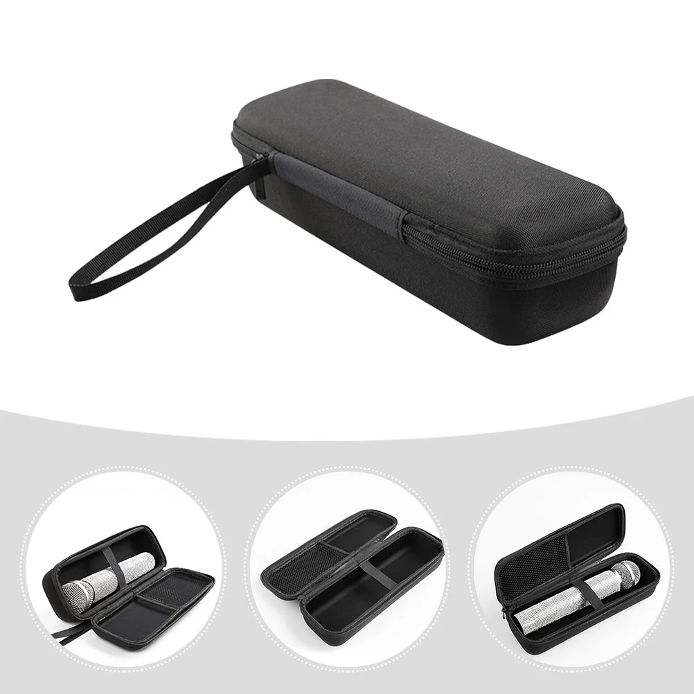 Microphone Storage Bag Zipper Wireless Case Portable for Audio Protective Pouch with