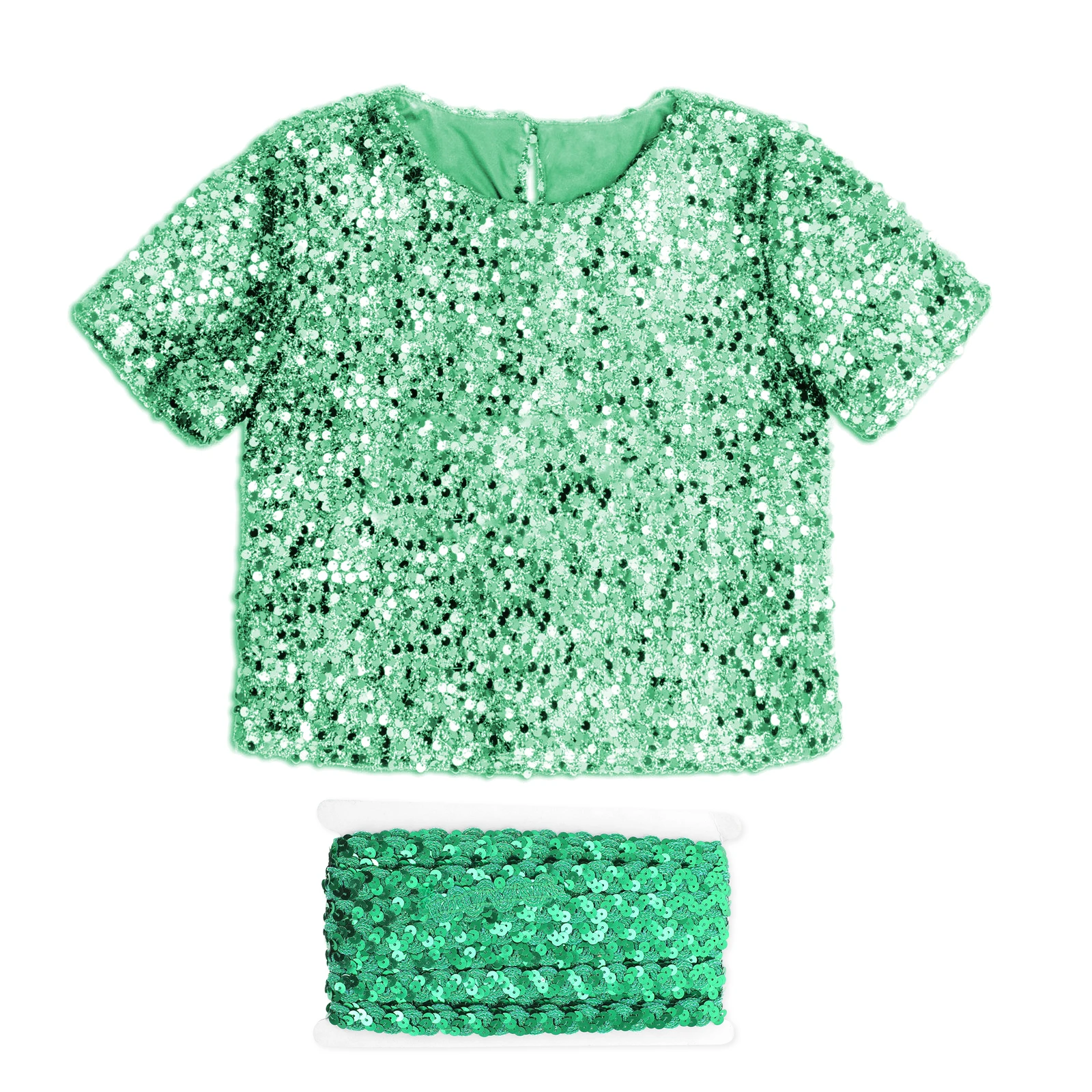 

Sequin Braid Trim Polyester Durable Free Cut DIY Clothing Dress Curtain Table Cloth Decoration Sequin Lace Garment Edging