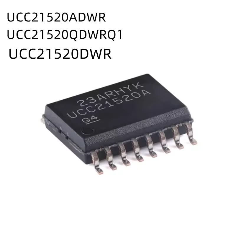 10Pcs/Lot UCC21520A UCC21520Q UCC21520ADWR UCC21520QDWRQ1 UCC21520 UCC21520DWR UCC21520DW SOP-16 New Original chip