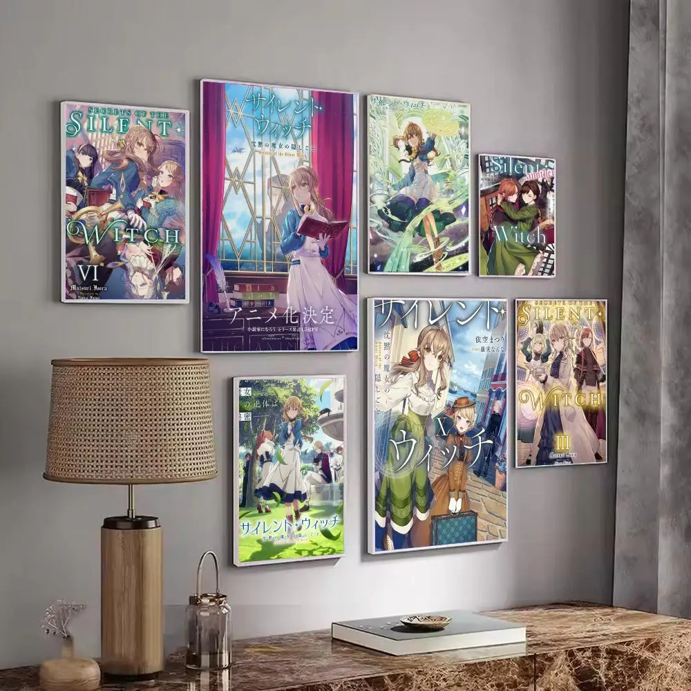 Anime Secrets of the Silent Witch Poster Decorative Wall Art Stickers Mural Photo Print for Home Living Room Hallway Decor Gift