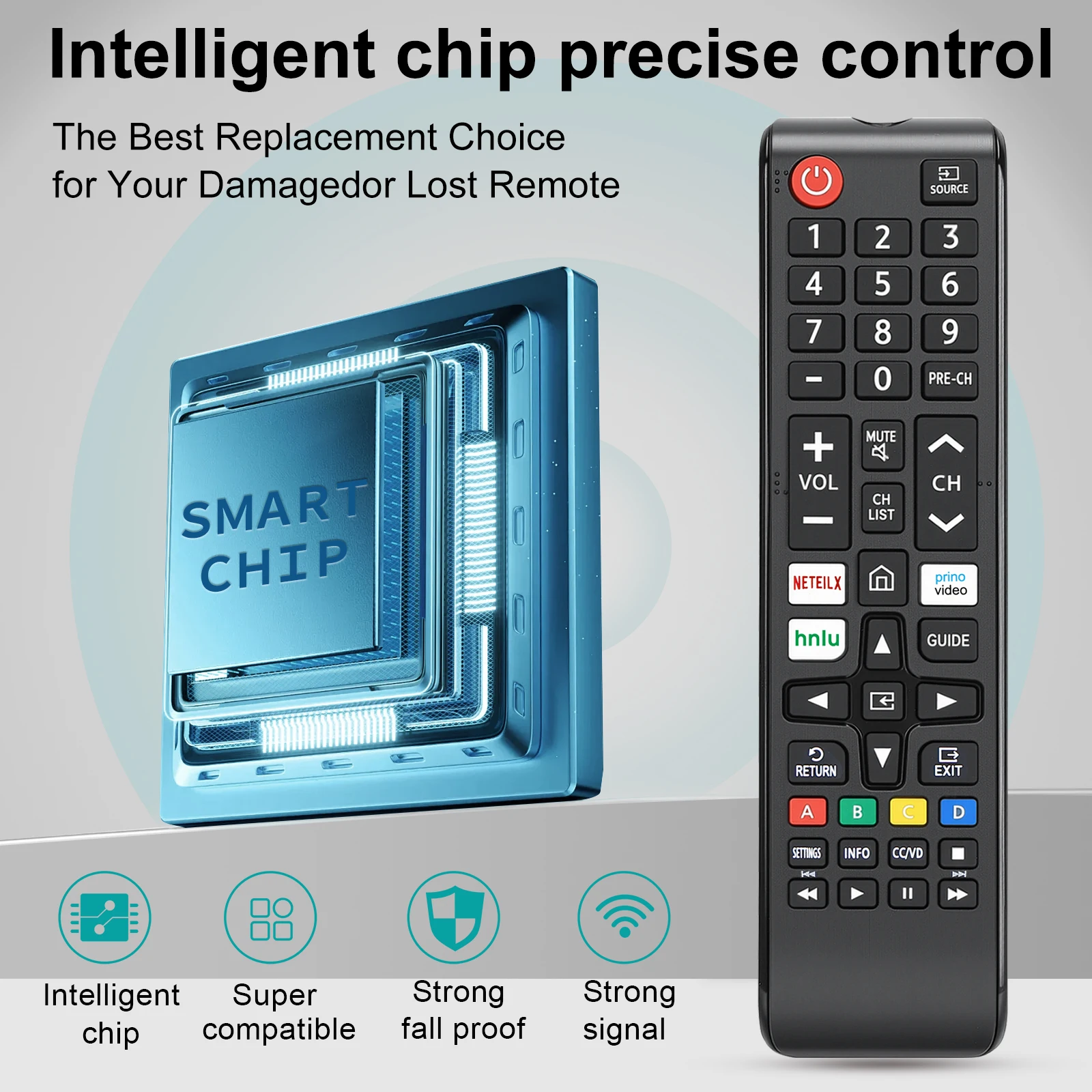 BN59-01315J Replacement Remote Control, Compatible with Samsung LCD LED HDTV 3D Smart TVs