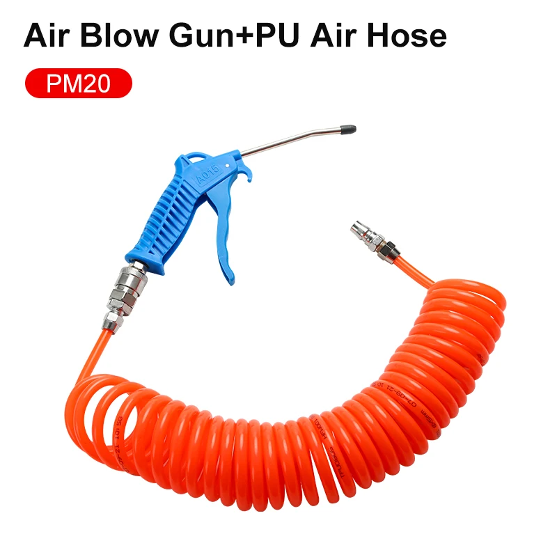 Air Blow Gun Kit Air Blow Gun Dust Cleaning Nozzle Air Compressor Air Pump High Pressure Air Gun With PU Air Hose Connector