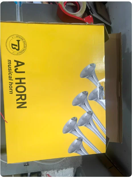12/24V Electric Air Horn, 6 Tube Super Loud Train Truck Car Horn, Electronic Control Universal Vehicle Whistle