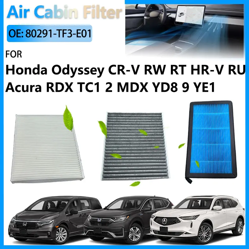 

80292-TZ3-A41 08R79-SEA-000A 80291-TF3-E01 For Honda Odyssey RL6 CR-V 5 HR-V RU Acura RDX 3 MDX 4 Accessories Air Cabin Filter