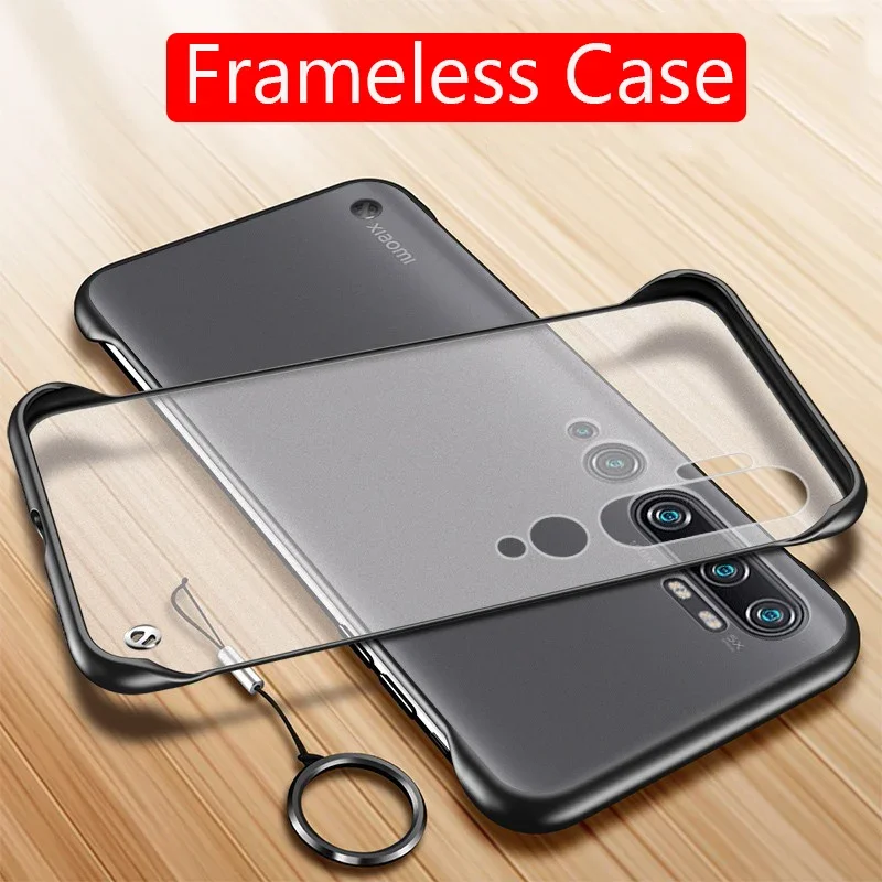 For Xiaomi Mi Note 10 Case Semi-Transparent Frameless Matte Hard Back Cover For Mi Note 10 Pro Note10 Pro Phone Cases