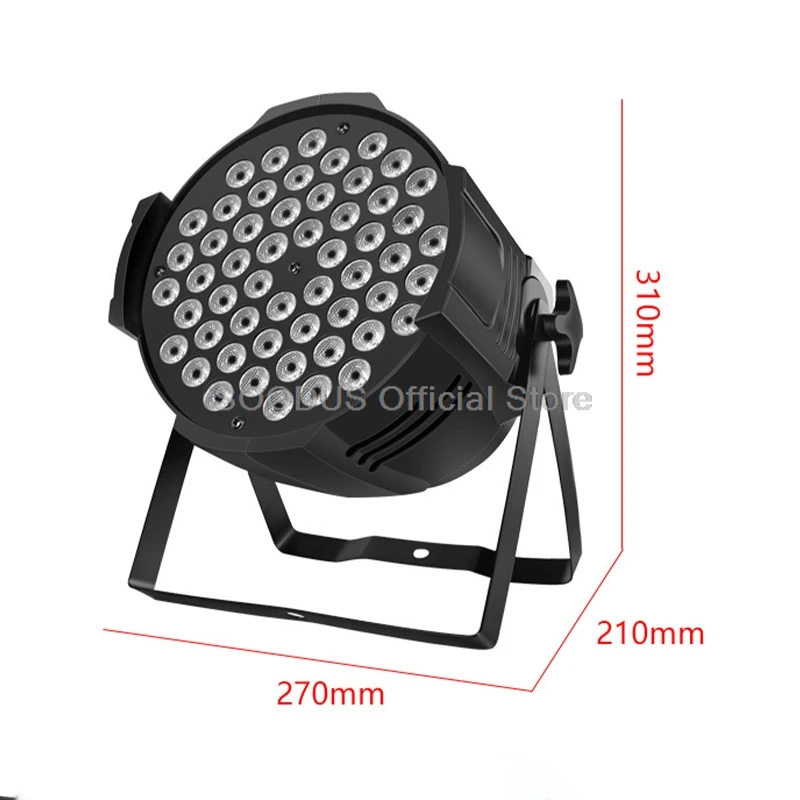 الذكية DMX512 الاسمية ضوء 54 المصابيح الصوت المنشط أضواء الوجه المرحلة تأثير الأضواء اللون خلط الإضاءة ل DJ نادي الحفلات KTV
