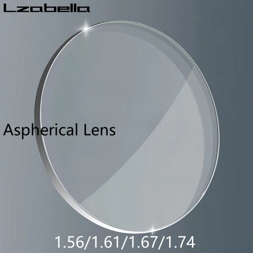 Lzabella 1,56/1,61/1,67/1,74 lente asférica HD antirreflectante antiarañazos antiultravioleta CR-39 lentes para miopía e hipermetropía