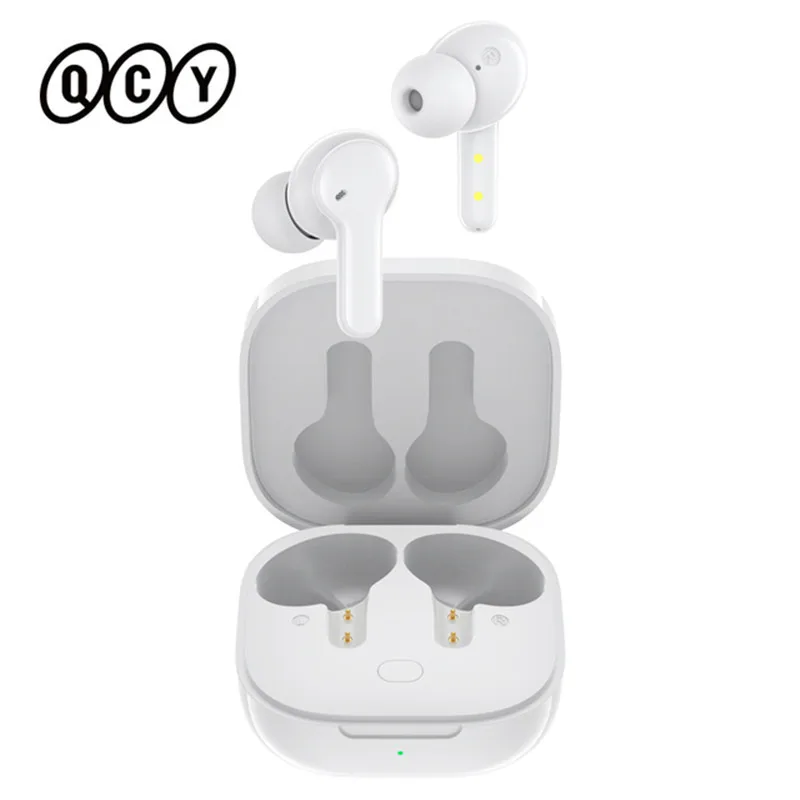 QCY T13 Bluetooth Headphone V5.1 Wireless TWS Earphone Touch Control Earbuds 4 Microphones ENC HD Call Headset Customizing APP