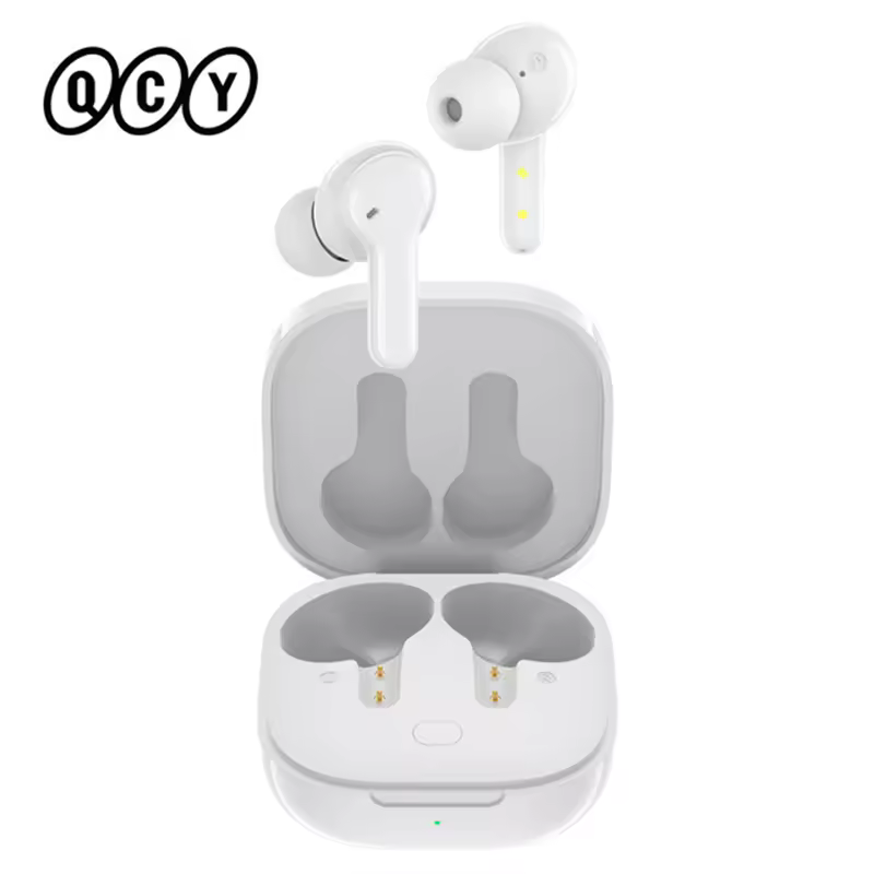 QCY T13 Bluetooth אוזניות V5.1 אלחוטי TWS אוזניות מגע בקרת אוזניות 4 מיקרופונים ENC HD שיחת אוזניות התאמה אישית אפליקציה