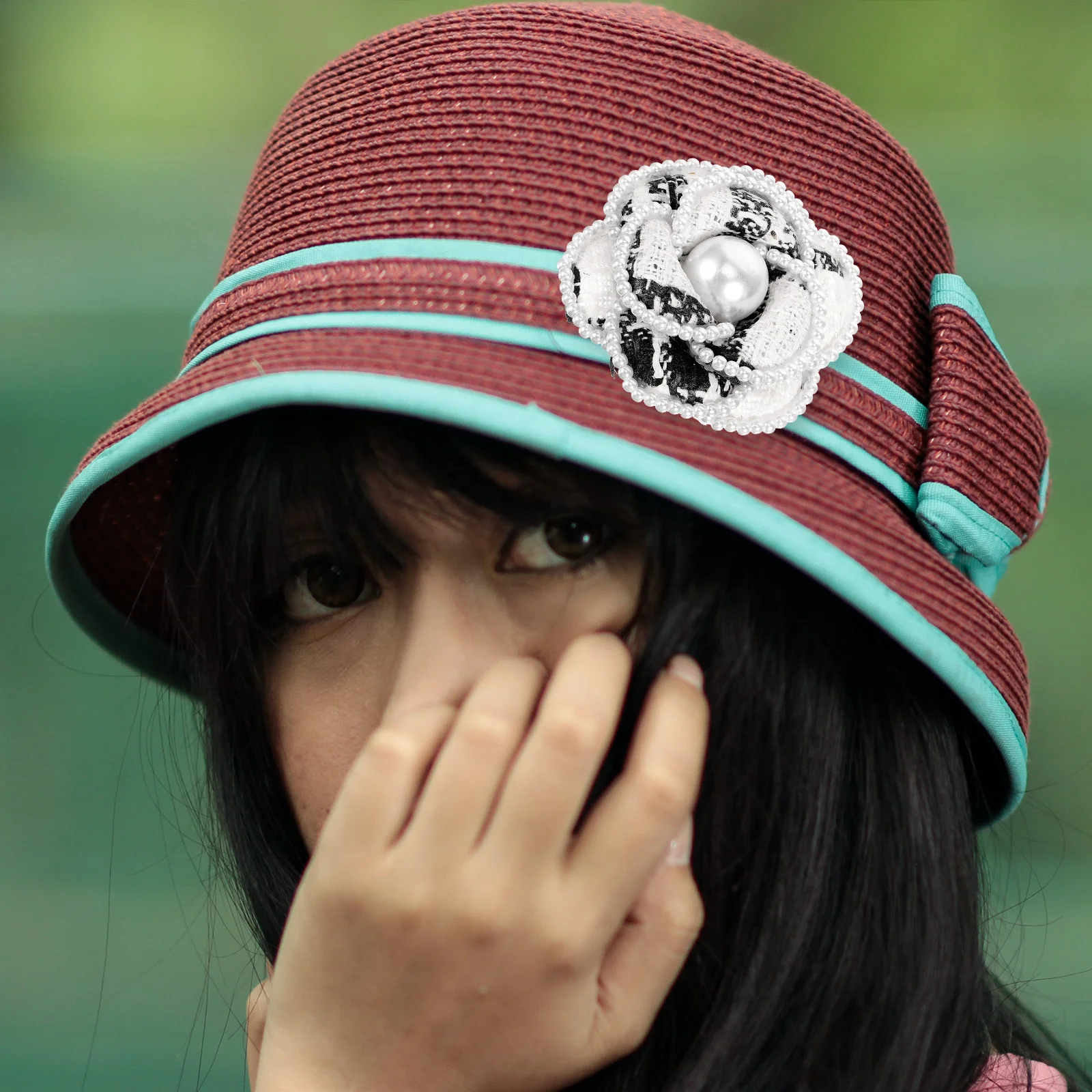 เข็มกลัดมุก เข็มกลัดติดปกเสื้อ เข็มกลัดรูปดอกไม้ สำหรับตกแต่งชุดสูท หมวก เสื้อผ้า กระเป๋าเป้ เข็มกลัดติดหมวก