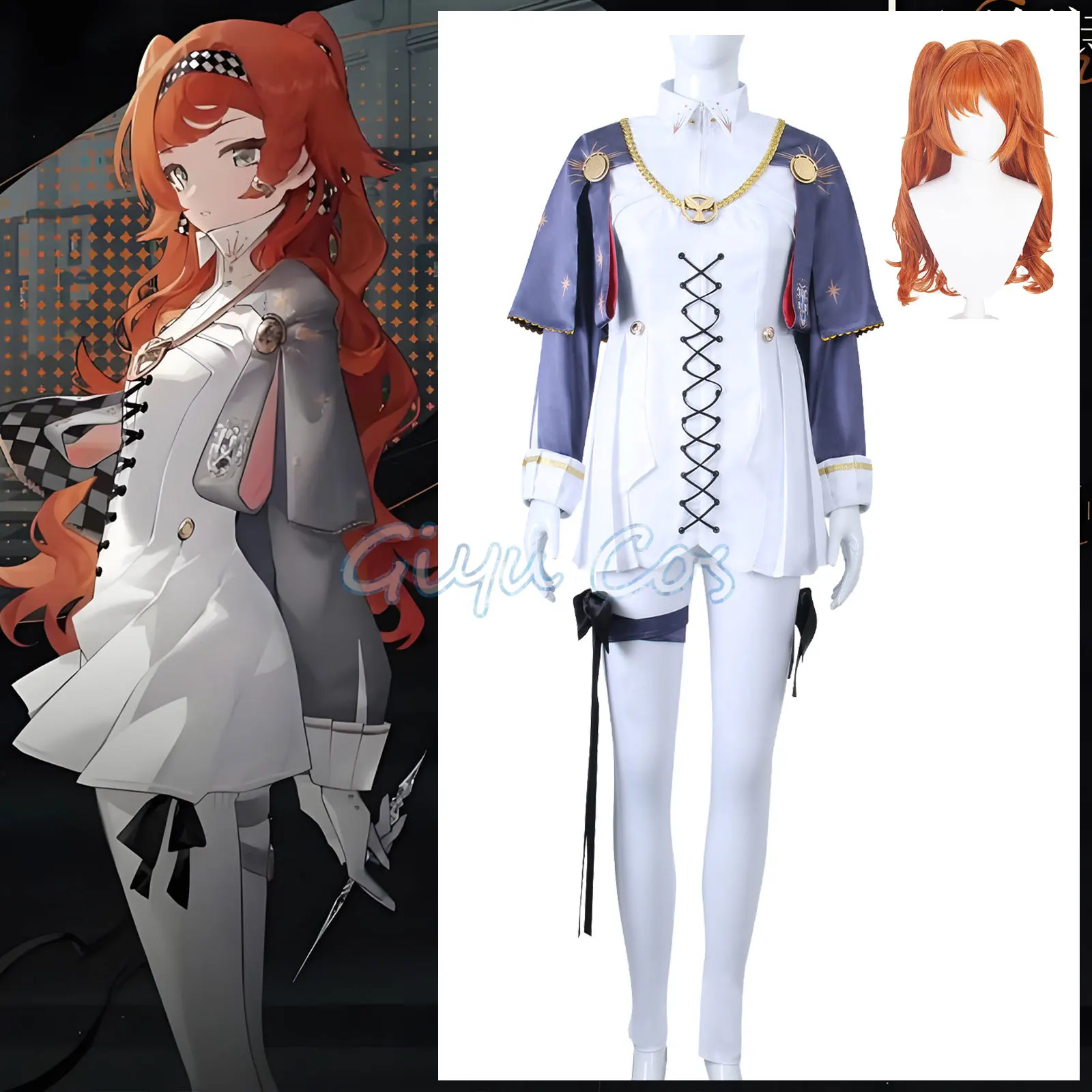 

Sonetto Cosplay Costume Reverse 1999 Carnival Wig Anime Halloween Costumes Game Uniform