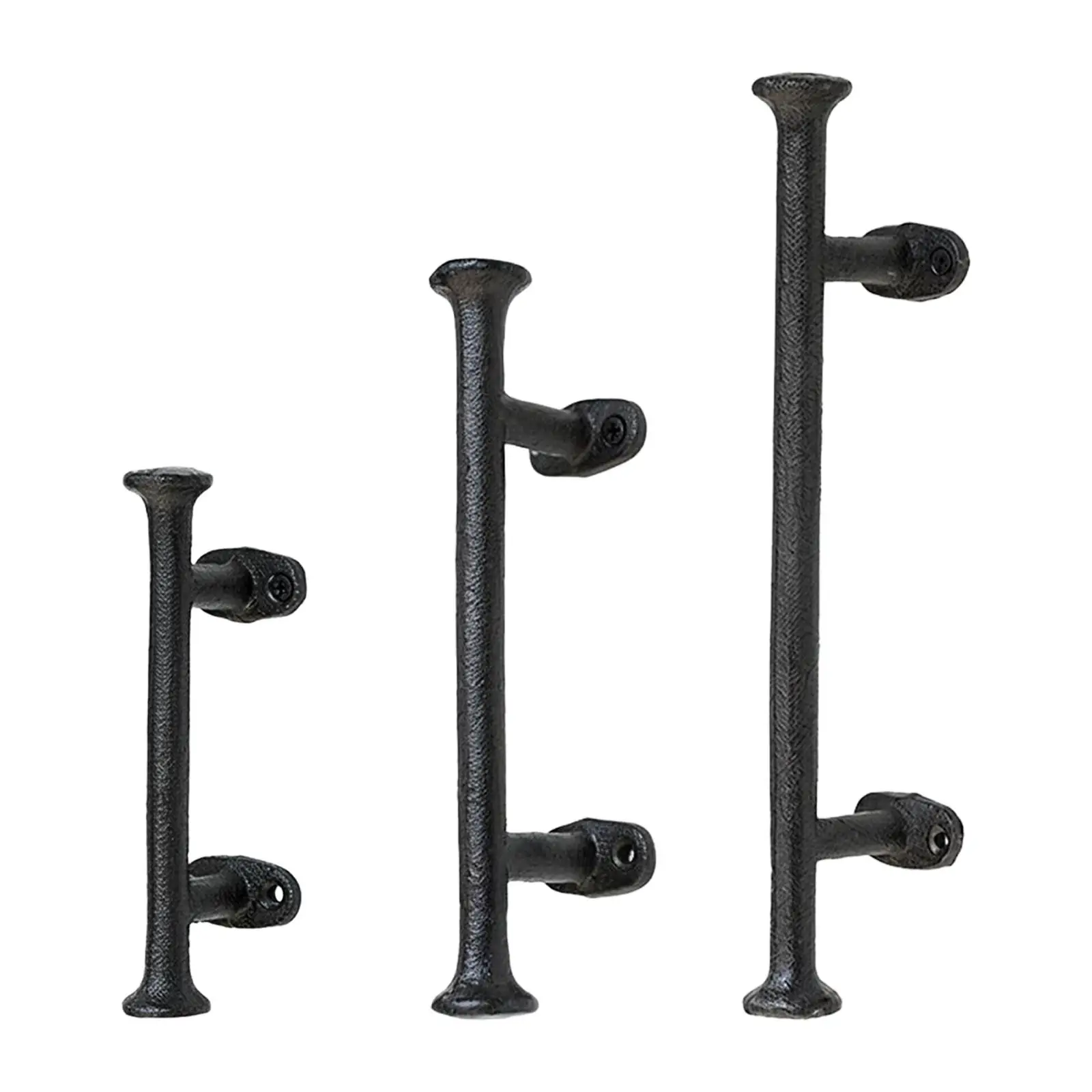 

Винтажная чугунная ручка для ворот, сверхпрочная ручка для амбарных дверей, простая установка, декоративный аксессуар для садового сарая