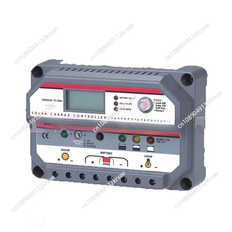 

New MORNINGSTAR PROSTAR PS-30M with LCD Display PWM Charge Controller 12/24V 30A