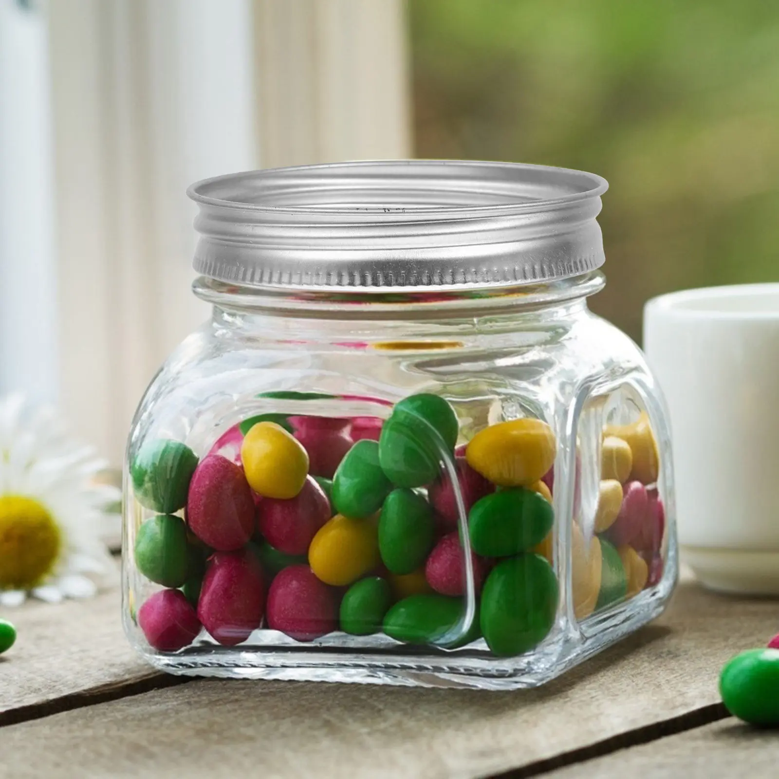 24Pcs Jar Replacement Bands Regular Mouth Jar Lids Rings Tinplate Split-Type Dishwasher Safe Rustproof Food Storage