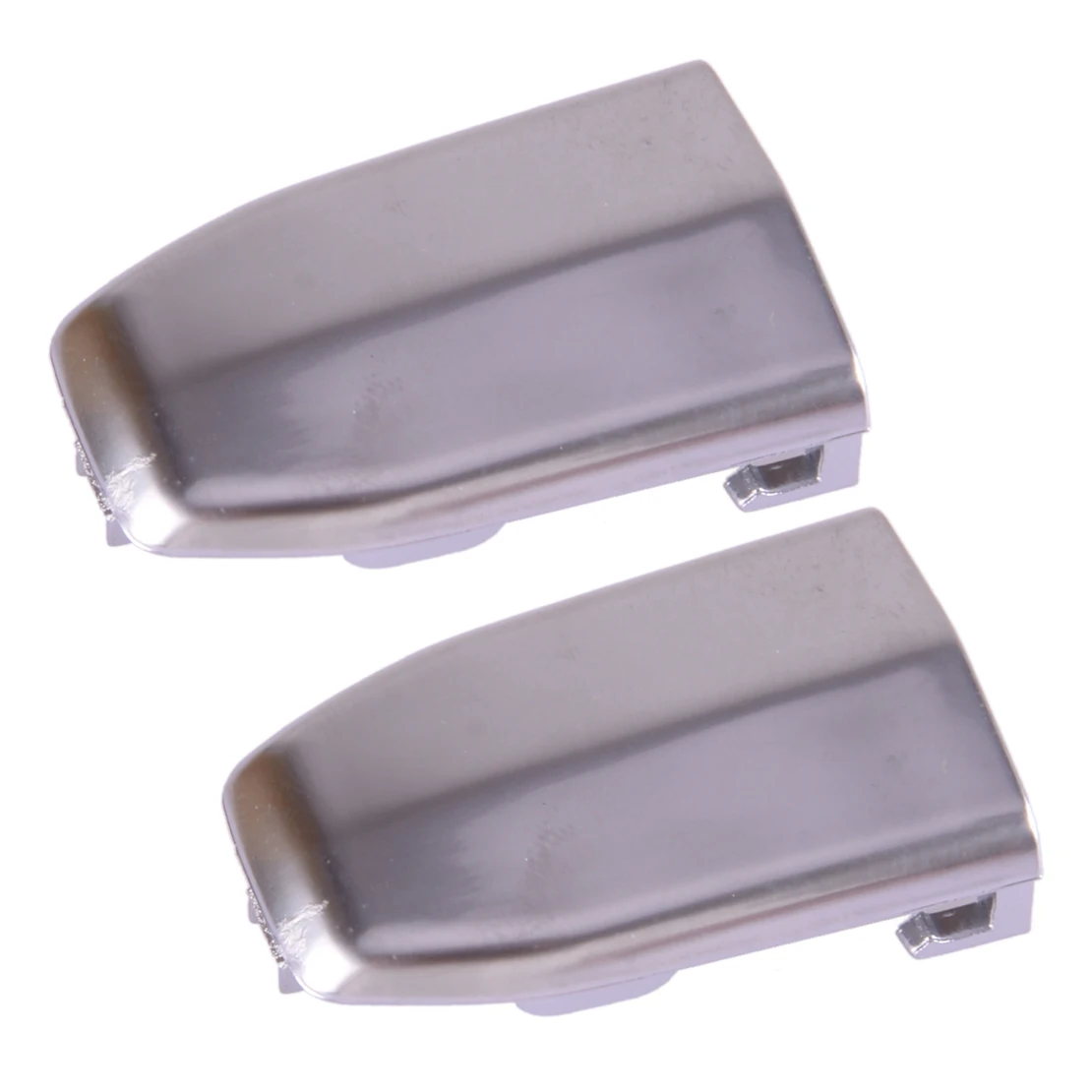 2Pcs Silver Car Front Door Handle Lock Cylinder Cover Cap ABS Fit for Cadillac Escalade ESV 2015 2016 2017 2018 2019 13596115