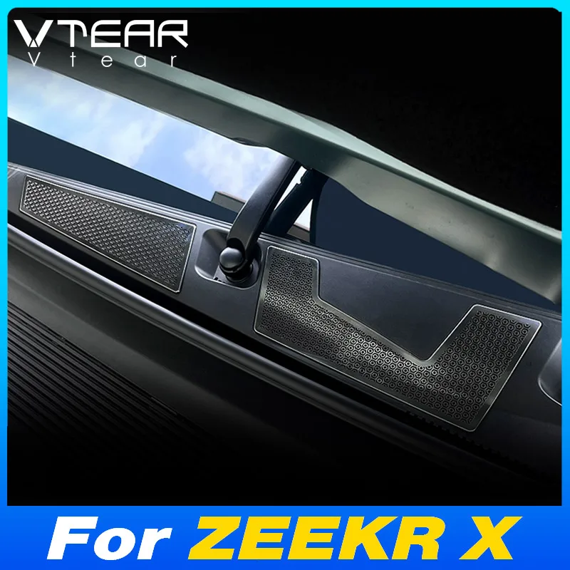 Vtear Car Engine Air Conditioner Intake Dust Cover Hood Protector Exterior Modification Accessories For ZEEKR X ME YOU 2023 2024