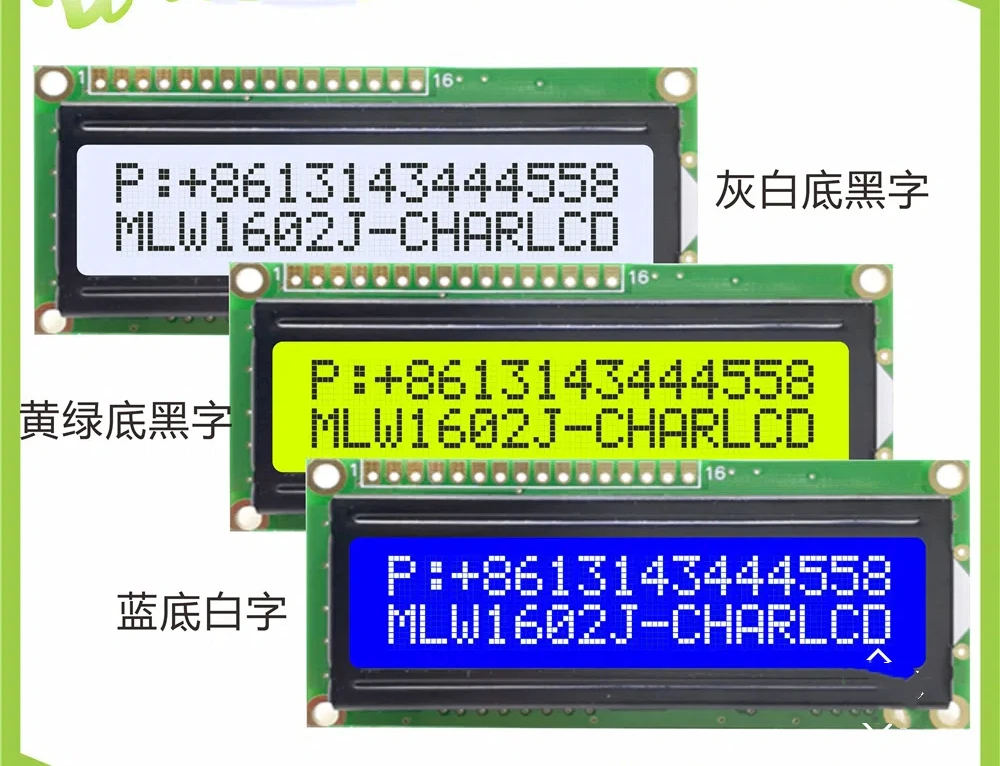 1602 LCD 16x2 ST7070, 1602K paralel Port tampilan seri