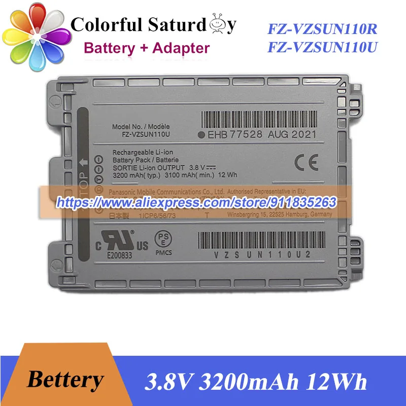 

Аккумулятор FZ-VZSUN110U 3.8V 3200mAh 12Wh FZ-VZSUN110R для FZ-N1