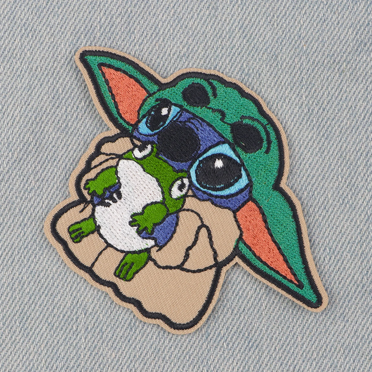 Cute Monster Embroidered Patches For Clothing DIY Badge Ornaments Adhesive Movie Cartoon Patches On Clothes Stickers Appliques