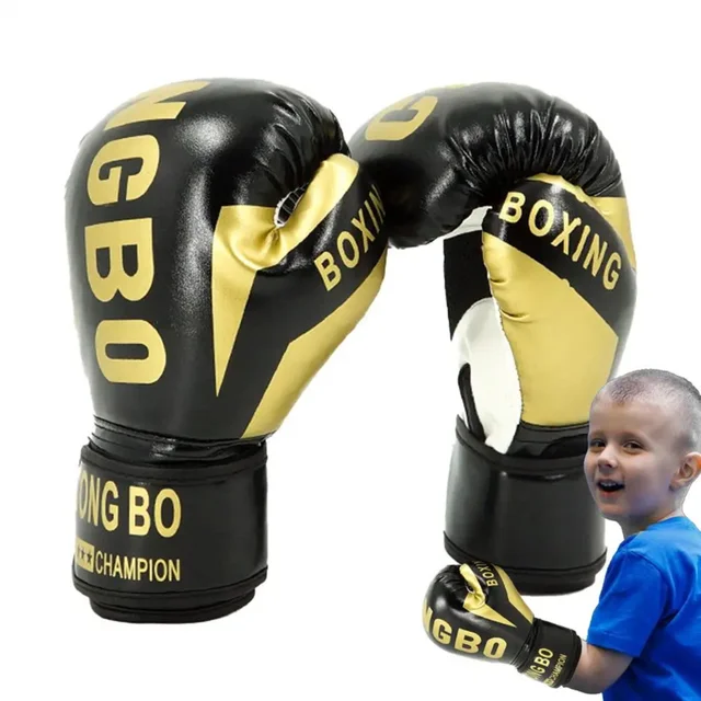 Kids Boxing Gloves Pu Punching Mitts Hand Protector For Bodybuilding Gym Training Exercise 6