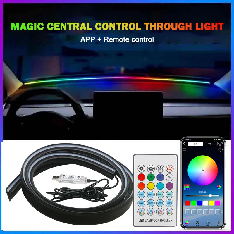 1.5M LED Car Dashboard Sealing Strip Noise Sound Insulation Rubber Strips Front Windshield Gap Strip Universal Seal Accessories